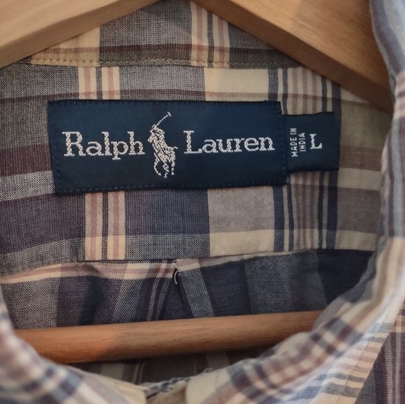 Ralph Lauren Plaid Short Sleeve Button Down Shirt - Picture 2 of 11